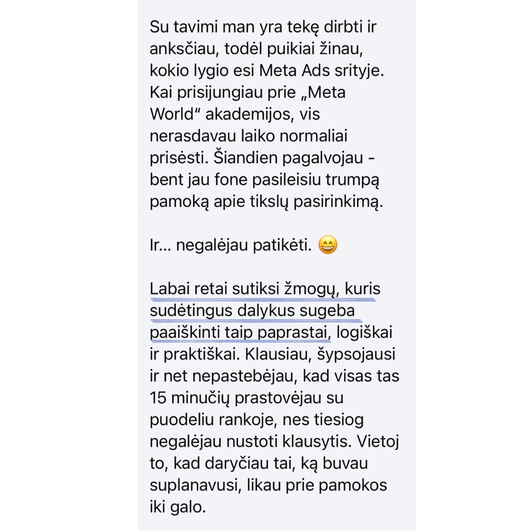 Meta World akademijos atsiliepimas 1