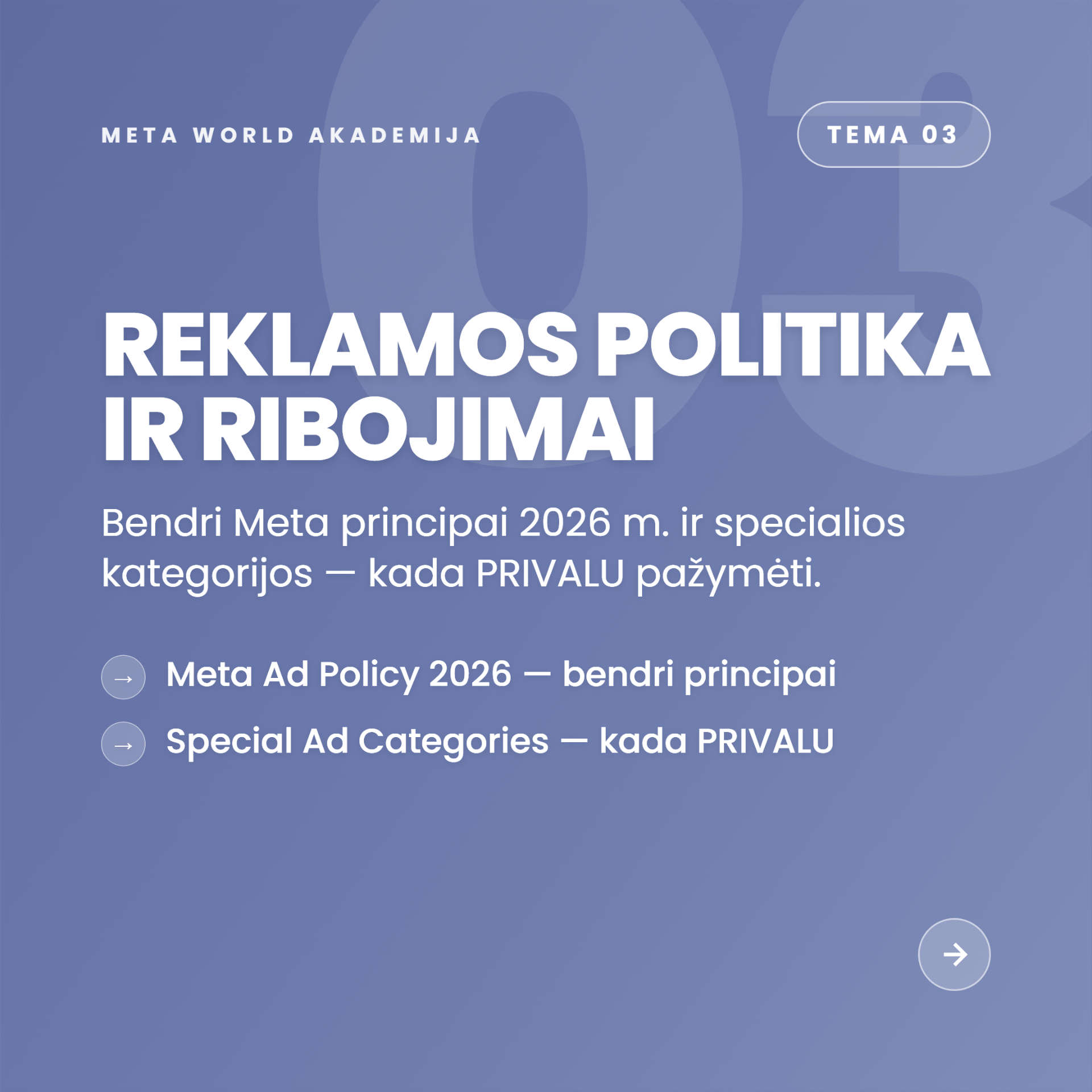 Tema 03 — Reklamos politika ir ribojimai